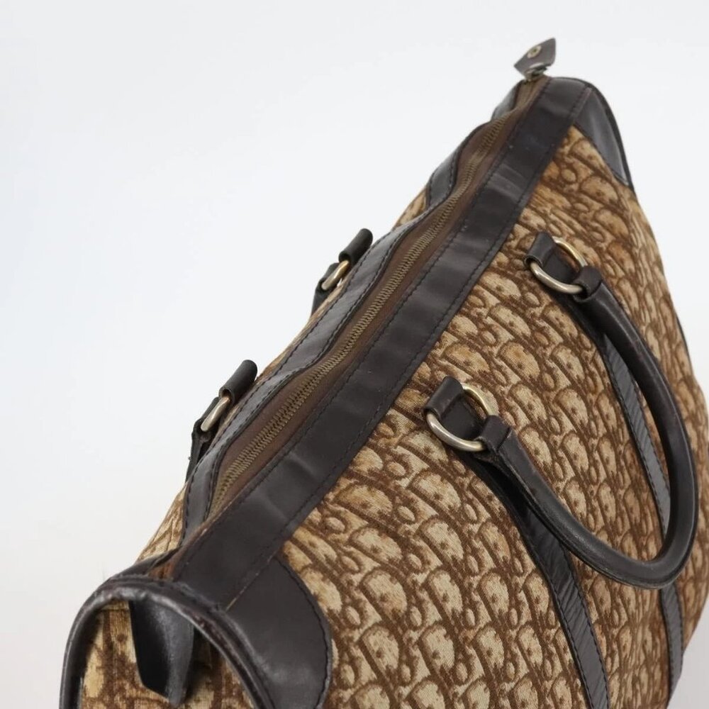 Christian Dior Trotter Canvas Boston Bag Brown - Picture 9 of 16